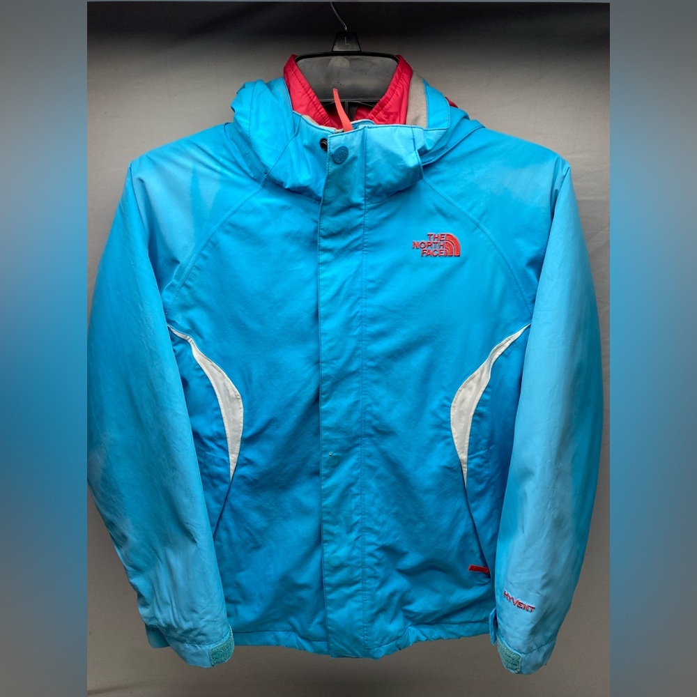 The North Face Hyvent Tri-Climate Coat Jacket Girls Shell w/ Inner Liner M 10-12